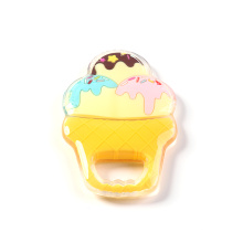 lindo mordedor de silicona para bebé en forma de helado